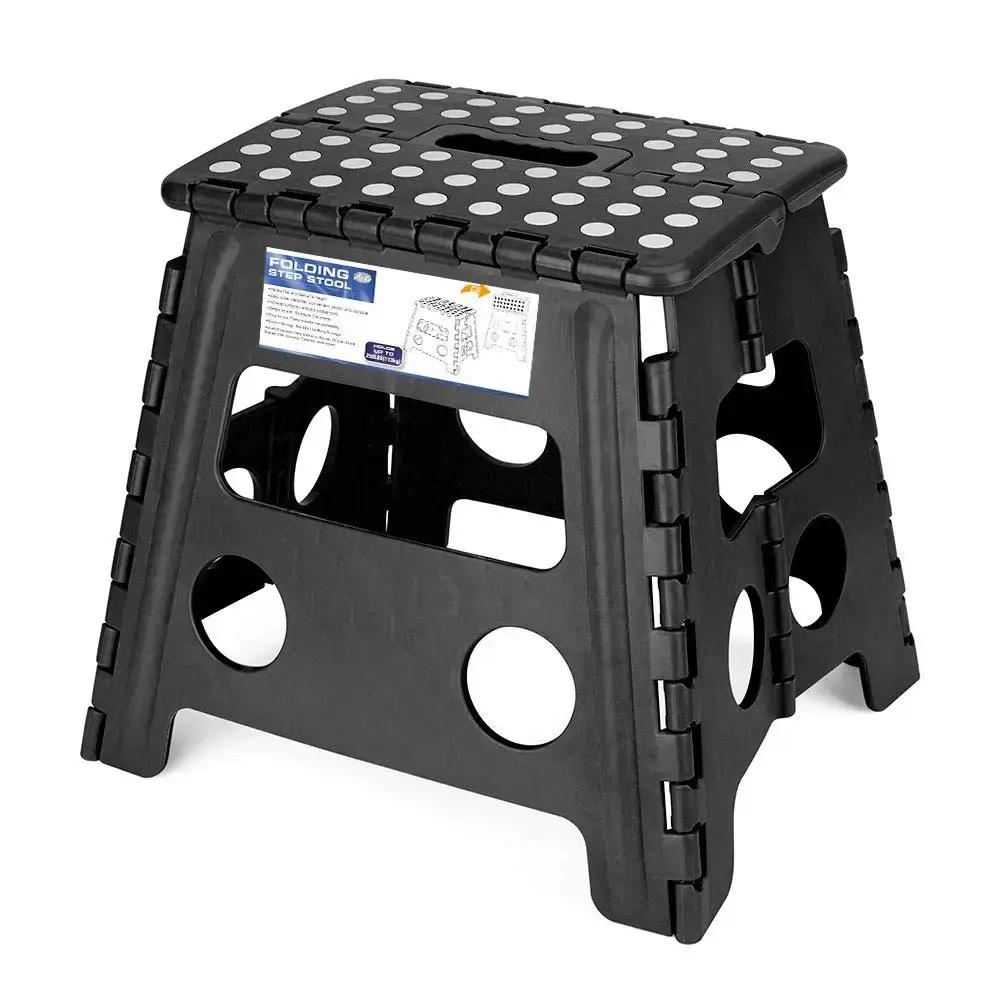 Tabouret de marche pliant pour enfant, nouveauté, 13 pouces, noir et bleu