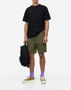 Pantalones Cortos Cargo Casuales de Cintura Elástica con Estampado Animal, de Algodón Elástico en Cuatro Direcciones, Cómodos, para Verano, Tallas Grandes - Product Image 6