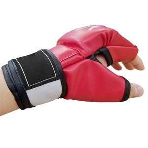 Gants de MMA professionnels de nouvelle conception, cuir de vache véritable durable, poignées de main, extérieur antidérapant, respirant, léger, arts martiaux - Product Image 5
