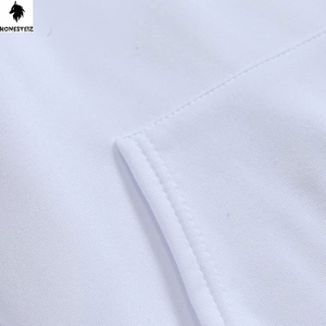 เสื้อมีฮู้ดแบบสวมศีรษะสำหรับผู้ชายขนาด00-500 GSM เสื้อแบบเปิดไหล่ตกแบบเรียบมีน้ำหนักมาก - Product Image 4