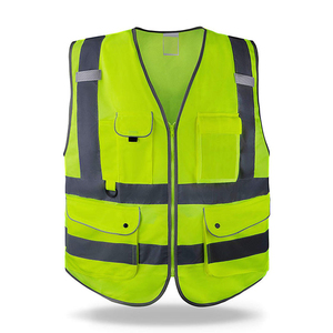 เสื้อกั๊กสะท้อนแสงสำหรับผู้ชายและผู้หญิงระบายอากาศได้ดีใส่ได้ทั้งชายและหญิงเสื้อกีฬาดีไซน์ข้อความโลโก้แบบกำหนดเอง - Product Image 4