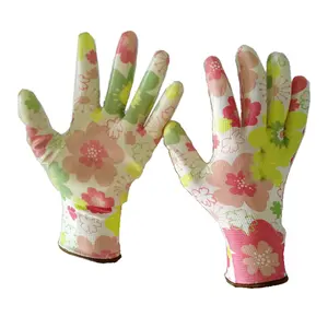 Vente en Gros de Gants de Travail de Jardinage à Motif Floral Imprimé de Fleurs pour Femmes avec Logo et Design Personnalisés