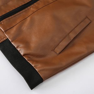 Blouson en cuir pour hommes personnalisé OEM ODM Fournisseur de bombardiers d'hiver de haute qualité - Product Image 4