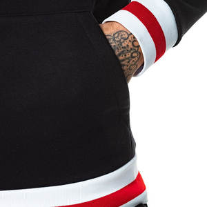 Ensemble de survêtement 3 pièces en coton 100 % pour l'hiver, avec sweat à capuche ample et pantalon droit, broderie personnalisée effet vieilli – Vente en gros - Product Image 6