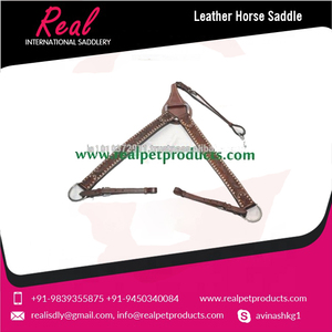 Coraza de caballo occidental de cuero genuino recién llegado con logotipo personalizado al mejor precio - Product Image 3