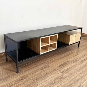 ตู้วางทีวีสไตล์มินิมอลร่วมสมัยพร้อมขาเหล็กและ MDF - KTV68092 - Product Image 2