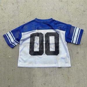 OEM personalizado fabrica streetwear poliéster algodón vintage deportes hombre boxy fútbol camiseta retro malla fútbol Jersey - Product Image 5