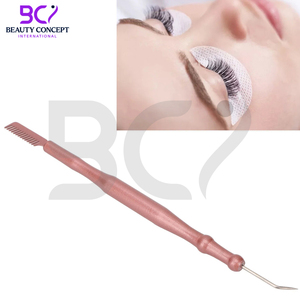 En couleur rose rose avec peigne de séparation de bonne qualité pointe de forme incurvée nouveau produit OEM Service outils de levage de cils - Product Image 5