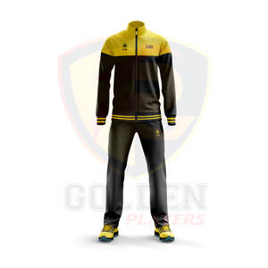 Golden Players Survêtements à la mode pour hommes avec logo personnalisé Noir/Orange 100% Tenue de sport d'hiver de haute qualité - Product Image 3