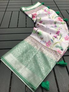 Magnifique jacquard Rich Pallu travaillé sur tout le sari Dernier créateur de vêtements indiens et pakistanais - Product Image 3