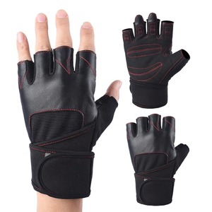 Guantes de Fitness de medio dedo personalizados de alta calidad para mujer, equipo de entrenamiento de cuero duradero para gimnasio, deportes al aire libre, el mejor precio de fábrica - Product Image 1