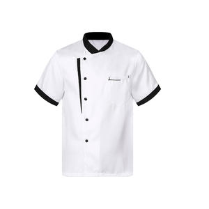 Fácil de lavar Nuevo color Mejor calidad 100% Algodón puro Cocina Trabajo de cocina Chef Abrigos con logotipo - Product Image 1