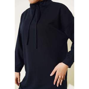 Stand Collar Túnica Azul Marino - Product Image 4