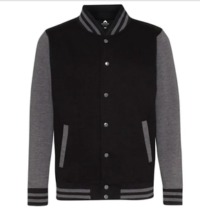 Haute qualité unisexe coton polaire Baseball Varsity vestes élégant imprimé Design réversible respirant grande taille fourrure de mouton - Product Image 6