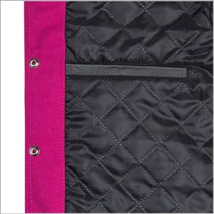 เสื้อแจ็คเก็ตวาร์ซิตี้คอลเลจผู้ชายไซส์ใหญ่ คอกลม โลโก้ด้านหน้า ปรับแต่งได้ สไตล์ไฮสตรีท ขายส่ง - Product Image 4