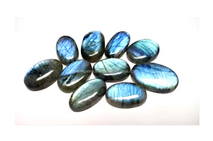 Cabujón de labradorita azul de alto grado Natural, forma ovalada, gemas sueltas de piedra llamativa pulida suave para hacer joyas de plata - Product Image 4