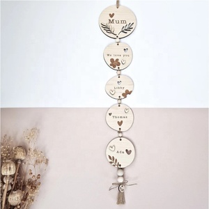 Fête des mères suspendu décoratif contreplaqué religieux Animal Style signes de bienvenue vietnamien décor à la maison pour les nouveau-nés idées cadeaux - Product Image 6