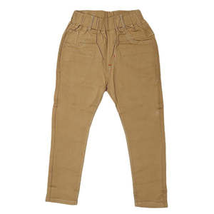 กางเกงผ้าฝ้ายเด็กชาย - สีคาเมล - Product Image 1