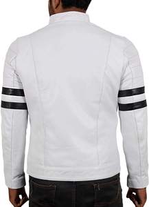 Veste en cuir décontractée de créateur de logo personnalisé pour hommes vente en gros de vestes vierges de grande taille pour hommes - Product Image 3