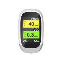 Moniteur de qualité de l'air de petite taille avec écran LCD certifié CE ROHS pour la détection des PM2, 5 et des COV Utilisation en intérieur Garantie 1 an