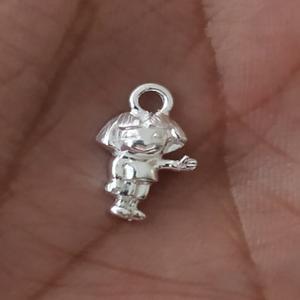 Abalorio de oso de peluche de plata de ley, abalorios de plata de ley para pulseras, collares, suministros de plata de ley al por mayor - Product Image 3