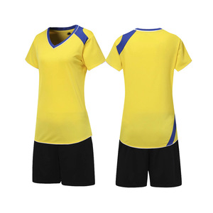 Wholesale <b>Volleyball</b> Uniform Short Sleeve Jersey Shorts Volley Ball Soccer Training Wear - Product Image 4