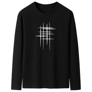 เสื้อยืดแขนสั้นผู้ชายแฟชั่นฤดูร้อนระดับไฮเอนด์ ผ้าฝ้ายแท้ ลายสก็อต ระบายอากาศดี ทรงคอกลม - Product Image 1