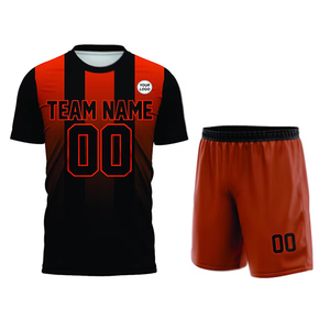 Uniforme de football à sublimation complète en polyester 100% pour adultes, chemises et hauts à coupe automatisée, vêtements de football, maillot de football - Product Image 1