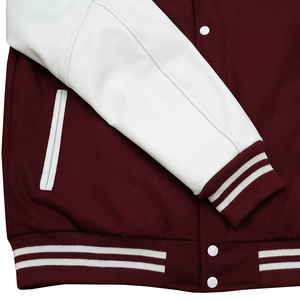 Producto de tendencia, chaquetas universitarias, cuello redondo, cuello personalizado, Impresión de logotipo, mangas completas, chaqueta de béisbol universitaria para hombres - Product Image 5