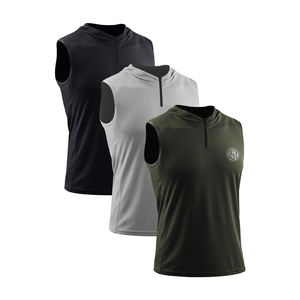 Camiseta sin Mangas Deportiva, Estilo Vintage, Lavada, Retro, de Poliéster 100%, Tejido de Punto, Ecológica, Corte Holgado Americano, 230g, Informal - Product Image 2