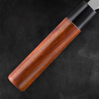Couteaux de cuisine japonais faits à la main en acier inoxydable allemand de 7 pouces, couteau à sashimi, couteau de chef, couteau à sushi, couteau à fileter le saumon, manche en bois de rose