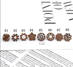 Pendientes de joyería de madera de haya - Product Image 3