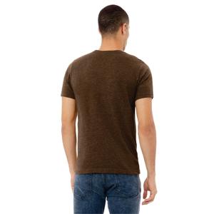 Camiseta de Cuello Redondo para Hombre, Cómoda, Transpirable, de Tela de Algodón, Corte Informal y Relajado, Perfecta para Uso Diario, Disponible en Varios Colores - Product Image 3