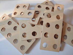 Figura de percepción de madera de estilo cruzado para niños, juguetes, modelo de madera contrachapada pulida, caja decorativa artesanal, regalo educativo preescolar para - Product Image 6