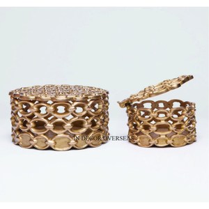 Juego de 2 velas de lujo de cristal de la mejor calidad con diseño de textura de diamante de aspecto magnífico que se venden a precio al por mayor de La India - Product Image 3