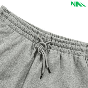 Nouveau design 100% coton solide taille haute séchage rapide écologique Couple Shorts respirant élégant Logo personnalisé hommes Shorts - Product Image 6