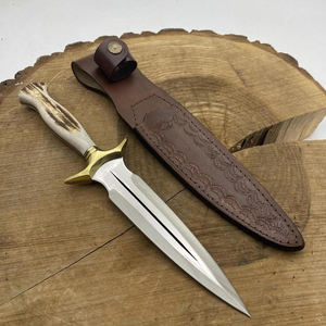 Couteau de boucher en acier Damas de qualité supérieure pour la découpe et le traitement, couteau Bowie, matériau massif, faible MOQ - Product Image 1