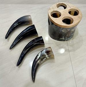 Alternative durable aux tasses en plastique/verre Navire à boire écologique en corne de vache - Product Image 3