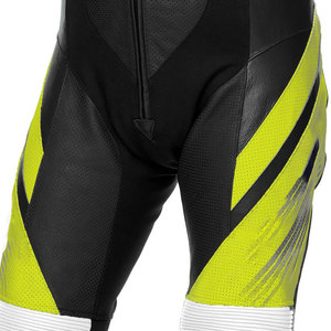 Combinaison de moto de course en cuir personnalisée pour hommes avec armure CE et doublure imperméable - Product Image 4