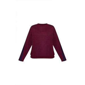 Ensemble de survêtement marron pour femmes pantalon à jambes larges avec tenue de salon décontractée à rayures marines pour les femmes - Product Image 3