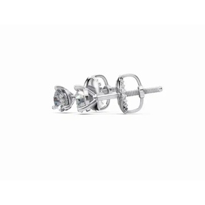 ต่างหูเพชรทรงกลมแบบเรเวอรี รุ่นพรีเมียม 9KT ทองคำแท้ ประดับเพชรเลี้ยงในห้องปฏิบัติการ ขายส่งสำหรับธุรกิจ B2B ผู้ส่งออกเครื่องประดับ - Product Image 6