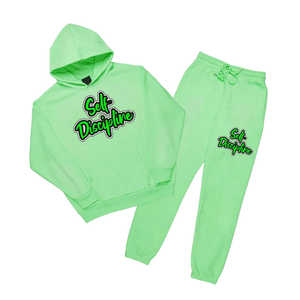 Fabricant OEM, impression sérigraphique, survêtement de qualité supérieure, coton, molleton français, streetwear, survêtement respirant, 500 GSM, ensemble - Product Image 1