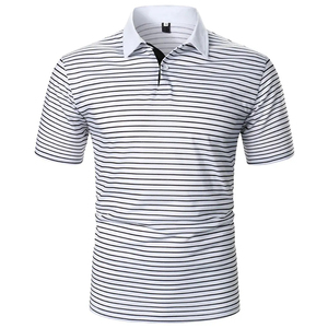 Nouveau design été Jacquard mode populaire basique décontracté ample pull tricoté à manches courtes t-shirt hommes hommes polos de luxe - Product Image 1