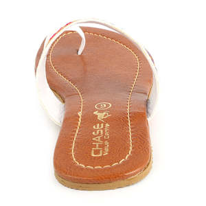 รองเท้าแตะปักลายสำหรับผู้หญิง (SA-012) - สีขาว - Product Image 3