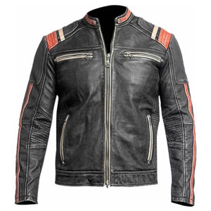 Chaquetas de Cuero PU de Alta Calidad para Hombre, Nuevas, con Mangas Largas y Bolsillos con Cremallera, Estilo Piel para Deportes de Invierno - Product Image 1