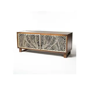 Luxury wooden black sideboard cabinet with storage modern dining room furniture sideboard buffet