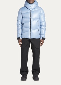 Veste matelassée d'hiver pour homme, couleur personnalisée, avec col à capuche, fermeture éclair, personnalisable, OEM, veste de rue extérieure - Product Image 6