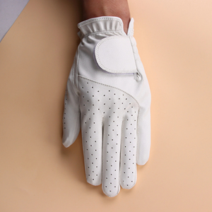 Gants de golf légers en peau de mouton pour hommes Dernières conceptions Offre Spéciale anti-rides en cuir véritable respirant pas cher taux - Product Image 3