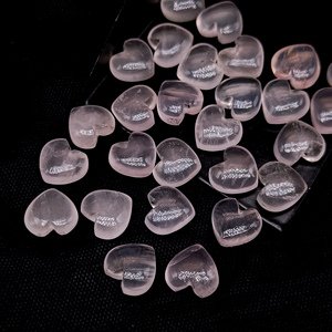 Cuarzo rosa suave tallado a mano en forma de corazón piedra preciosa para la fabricación de joyas 10mm cuarzo rosa Natural piedras preciosas sueltas tallado Briolette - Product Image 4