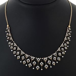 Collier pendentif de luxe en or rose 14 carats avec triple halo de diamants, bijoux raffinés pour femmes, cadeau d'anniversaire ou de mariage, trio - Product Image 1